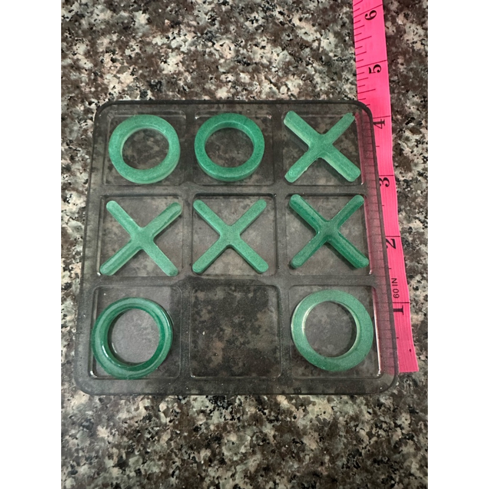 Unisex Unbranded Tic-Tac-Toe Game One Size Green & Gray - Picture 3 of 3